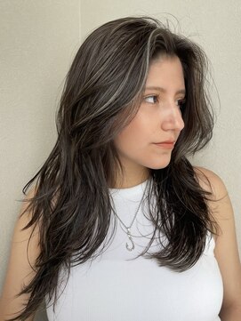 ノラギンザユー(NORA GINZA/U) オリーブグレージュハイライト外国人風