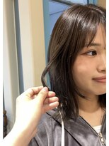 シアン 栄店(CYAN.)&nbsp;透明感up！赤み消し暗めアッシュブラウンカラー