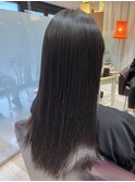 【L by first】矯正履歴の髪に縮毛矯正