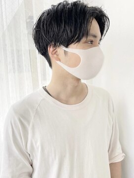 メンズヘアトーキョー 原宿(MEN'S HAIR TOKYO) さわやかセンターパート/ビジネス/黒髪/ツーブロック