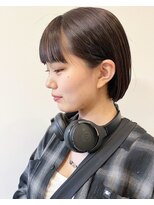 フォト 武蔵小杉(foto)&nbsp;暗めカラー/グランマッシュ/デザインカラー/ショートボブ