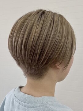 ガーデン 西川田店(garden) 宇都宮ショートヘア顔周りカット白髪ぼかしハイライト白髪染め