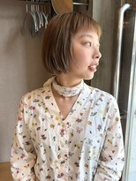 ネロ ヘアサロン 渋谷(NERO HAIR SALON)&nbsp;ブリーチなしまろやかベージュ◎×ボブ