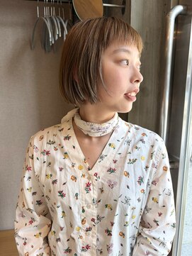 ネロ ヘアサロン 渋谷(NERO HAIR SALON) ブリーチなしまろやかベージュ◎×ボブ