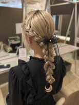 ヘアセットサロンコト(Hair Set Salon KOTO) 編みおろしヘアアレンジ