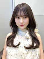 クラン バイ ヘッドライト たまプラーザ店(clan by HEADLIGHT)&nbsp;ミディアムくひれ巻きシースルー前髪