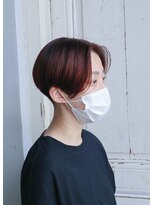 ホワイトルーム(White Room) 【秋色】カシスレッドのセンターパートショート