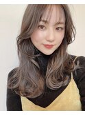 顔まわりふんわり韓国風カット