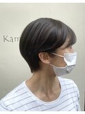 暗髪/20代、30代、40代、50代人気/伸ばしかけ/大人かわいい