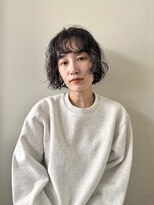 ノーム(norm) 黒髪ボブパーマ