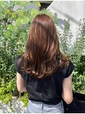 ロング×ブラウン
