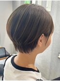 30代40代大人女性/前髪ありショートボブ/ショートヘア/髪質改善