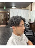 波巻きパーマ