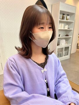 キラーナセンダイ(KiRANA SENDAI) シースルーバング×アッシュブラウン