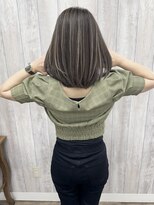 ラッズプラスエイチ(Lads+h)&nbsp;コントラストハイライト　グレージュ　ボブ