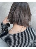 切りっぱなしボブ☆インナーカラーハイライト