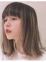 ココラー(COCOlar)&nbsp;外はねフェイスフレミングカラーインナーカラーハイライトカラー