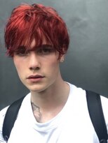 ギークス(GEEKS)&nbsp;【GEEKS渋谷】メンズハイトーン/ワインレッド/透明感/マッシュ