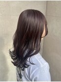 ブリーチなしカシスレッド