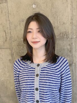 ハーフアンドハーフ(HALF and HALF) レイヤーカット/かきあげ前髪/前髪なし