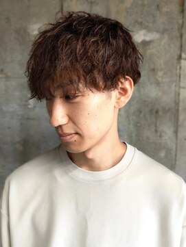 ソレイユ バイ アルフレッド(SOLEIL by alfRed) 【王道マッシュ】パーマ ツイストスパイラル ブラウンカラー