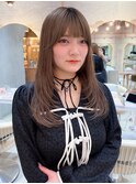 ■ミニウルフレイヤーカット顔周りカット前髪カット韓国ロングd