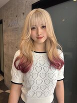 ジーナ 名駅(XENA.) 《YURI126》ブロンドベージュ/裾カラー/エンドカラー