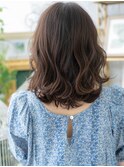 ■グレーベージュ小顔ウルフエアリーロング314川口20代30代40代