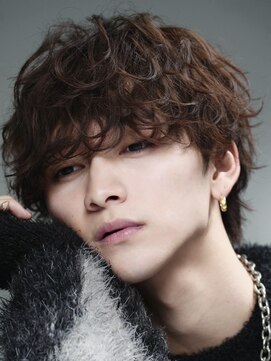 リップス 天神(LIPPS) LIPPS天神ツーブロック波巻きスパイラルパーママッシュウルフ