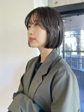 スク(SUKU) 2wayバンク×ボブ×透明感カラー