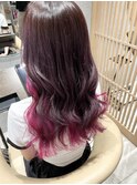 *似合わせカット×ピンクインナーカラー*