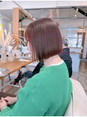 骨格に合わせた小顔カット×上品カラー
