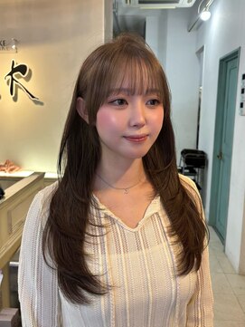 ヘアーアンドメイク シークタチカワ 立川店(Hair&Make Seek) 【澤飯】ブリーチなしダブルカラーで透明感ヘーゼルベージュ