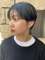ヌード(NUDE)&nbsp;NUDEハンサムショート前髪カット黒髪ショートコンパクトショート