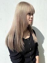 ロックス バイ マグ 松本(rocks BY MAG)&nbsp;ハイトーンブリーチ×透明感ミルクティーベージュ韓国風レイヤー