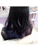 《Merci》アディクシーSilver+カラーバターブルーパープル