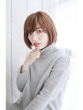 ロメオ (ROMEO) 流しバングナチュラルボブ『ROMEO八王子』