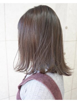 ヘアテリア リュウ 大塚(hair teria ryu) 【Bf→Af】切りっぱなし風外ハネボブ×ナチュラルグレージュ