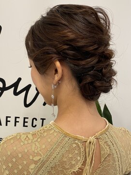 グロウム バイ アフェクト(glowm by AFFECT) 二次会セット大人ゆるまとめ髪