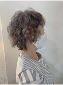 明るめベージュグレーの白髪染め