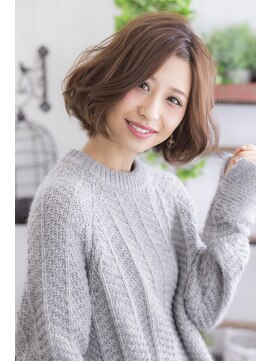 ミエル ヘア 新宿(miel hair) 〈mielhair新宿〉ナチュラル ワンカール ボブ