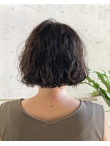 ジェルム ヘアーワークス(germe hair works)&nbsp;強めカールのボブスタイル