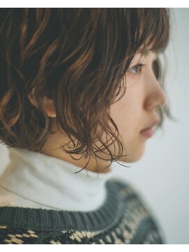 ベンジー 仙台店(benji) 里路のゆるっとダメージレスパーマ×顎ラインボブ