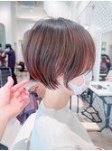 大人ショート/レディース ショート ブラウンベージュナチュラル