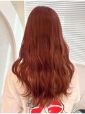 艶髪ロング/サーモンピンク