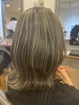 ギフト ヘアー サロン(gift hair salon) カーキグレージュハイライト