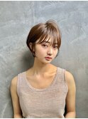 大人可愛いショートボブ/前髪カット/マッシュショート