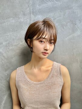 ナンバー 六本松(Number) 大人可愛いショートボブ/前髪カット/マッシュショート