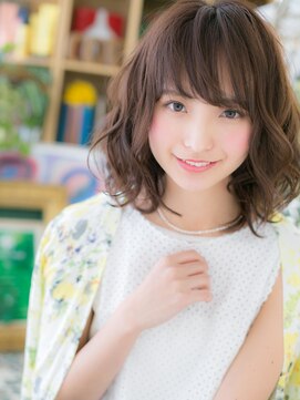 カバーヘア ブリス 上尾西口店(COVER HAIR bliss) バレイヤージュ斜めバング小顔ラフニュアンスc5上尾20代30代40代