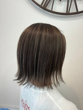 インパークス 町屋店(hair stage INPARKS) 外ハネボブ×ハイライト